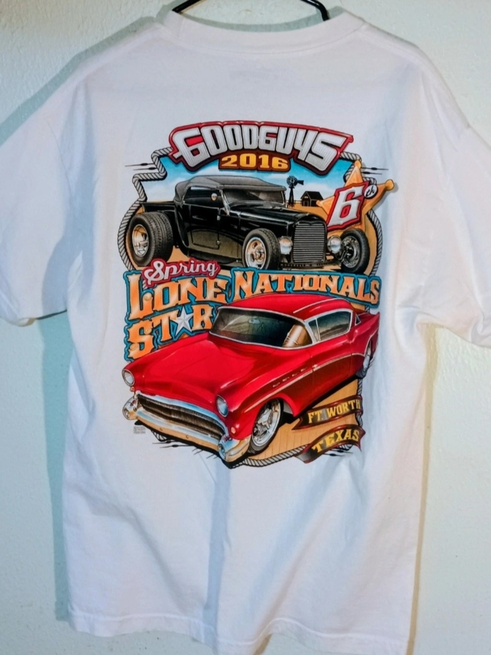 2016 White Men's T-Shirt 2XL Fort Worth Texas Lone Star Nationals